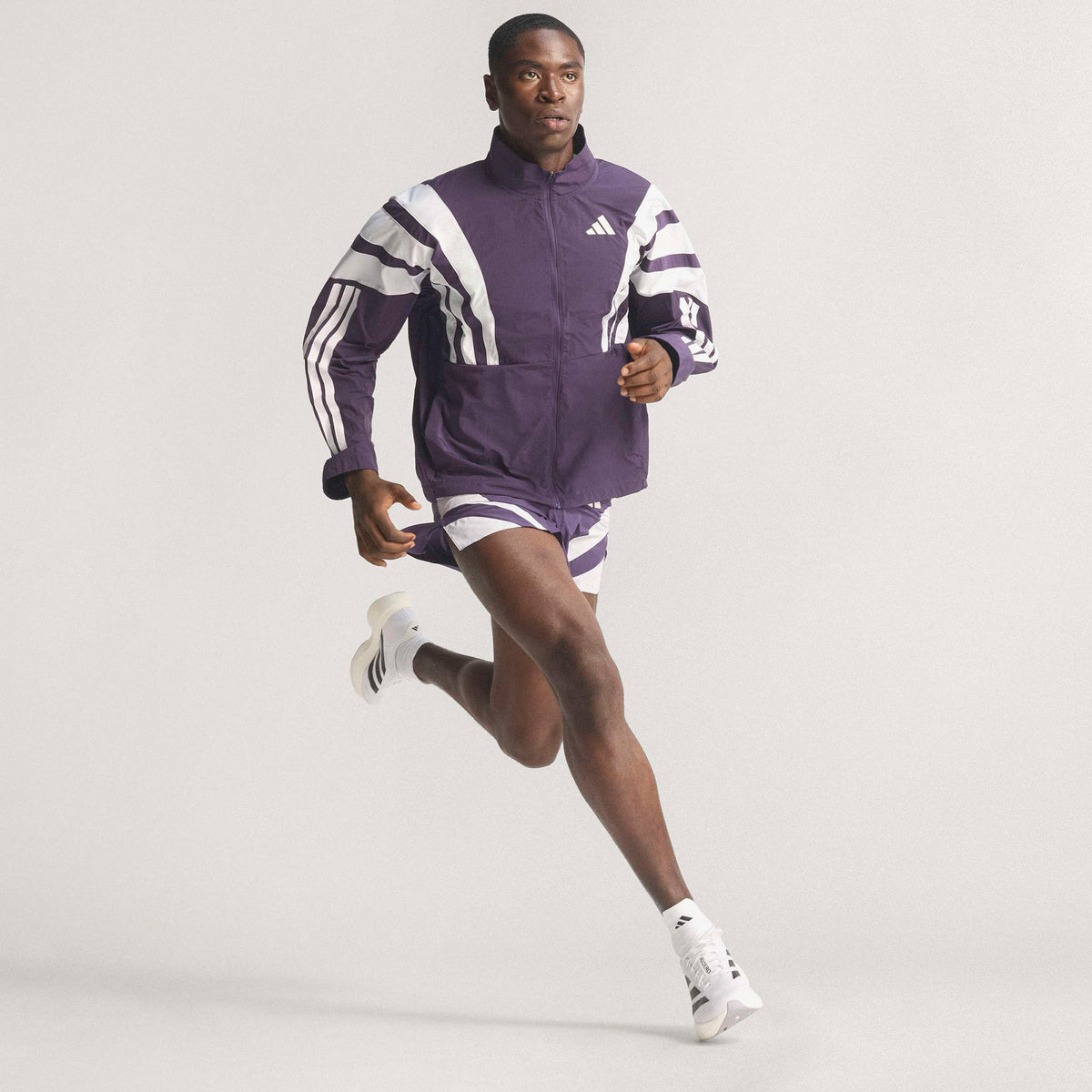 Adidas Adizero Nyc Erkek Mor Koşu Rüzgarlığı