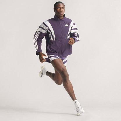 Adidas Adizero Nyc Erkek Mor Koşu Rüzgarlığı