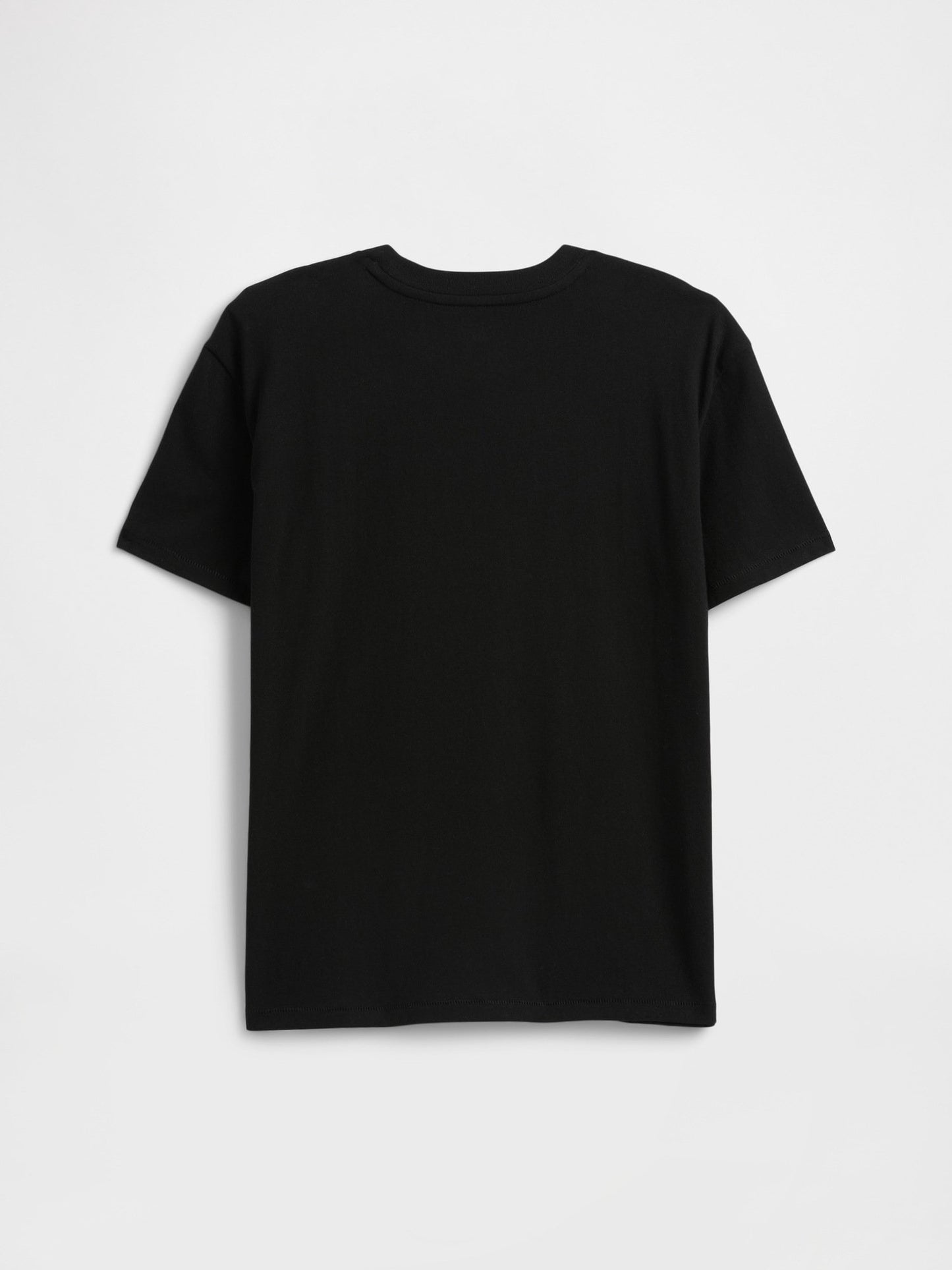 Siyah Bisiklet Yaka T-shirt