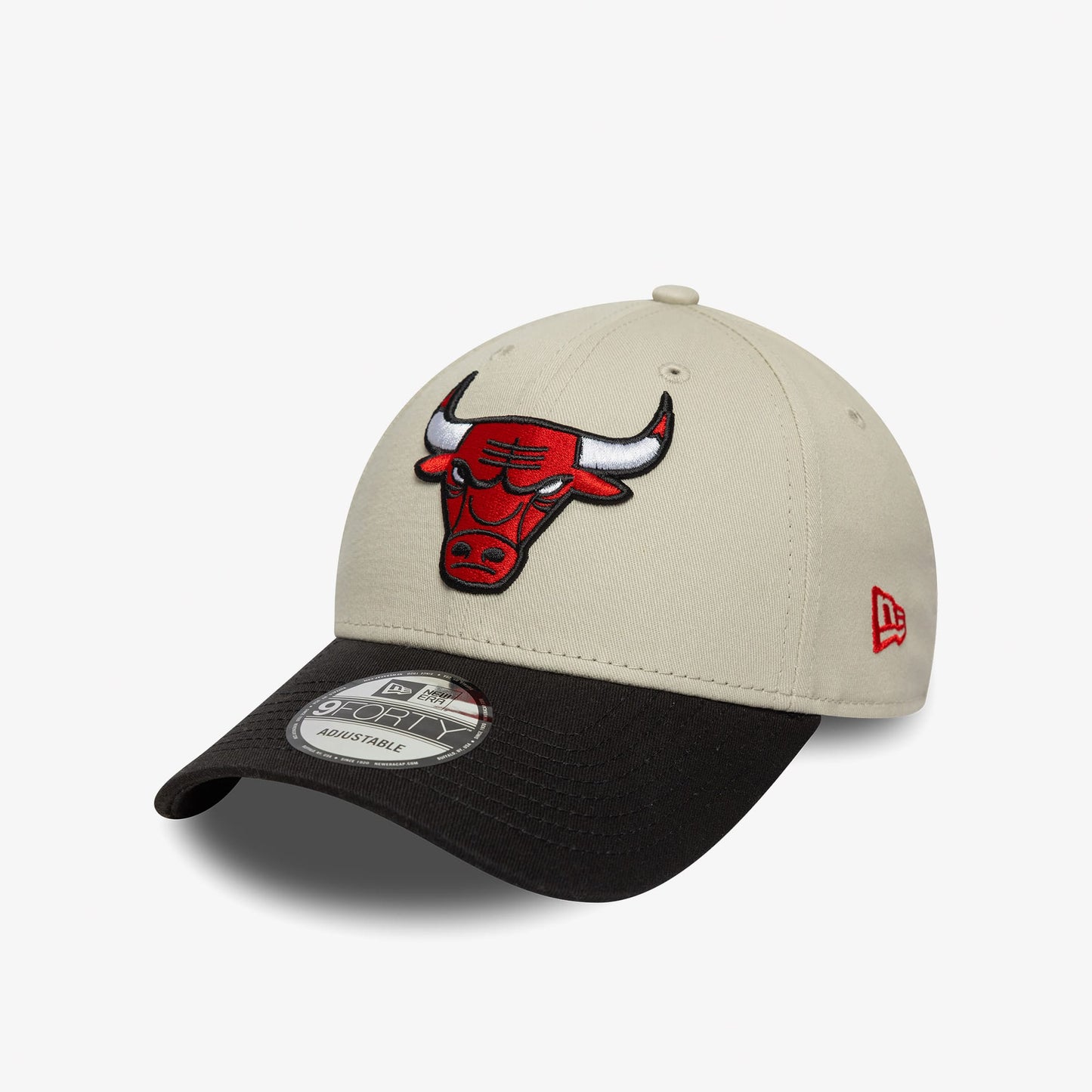 New Era Contrast Patch Chicago Bulls Unisex Krem/siyah Şapka