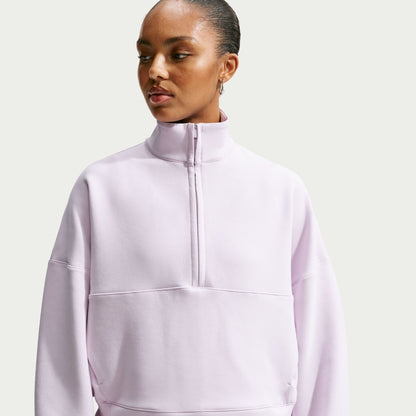 Nike 24.7 Dri Fit Half Zip Kadın Pembe Sweatshirt