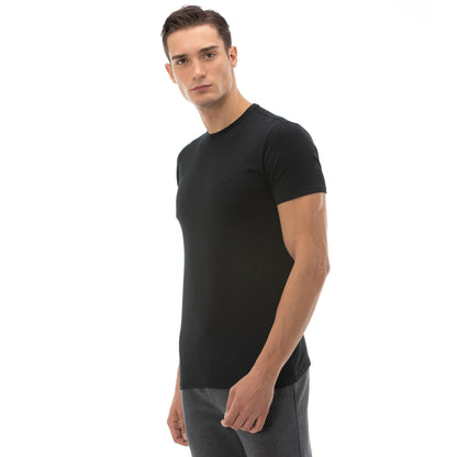 Lacoste Erkek Slim Fit Bisiklet Yaka Siyah T-shirt