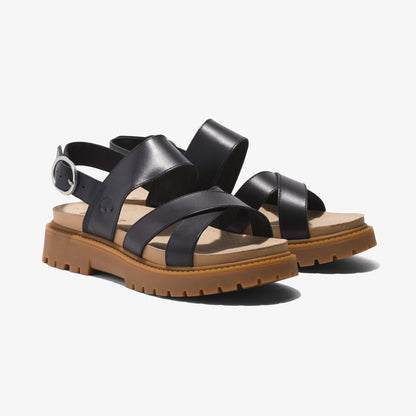 Timberland Clairemont Way Backstrap Kadın Siyah Sandalet