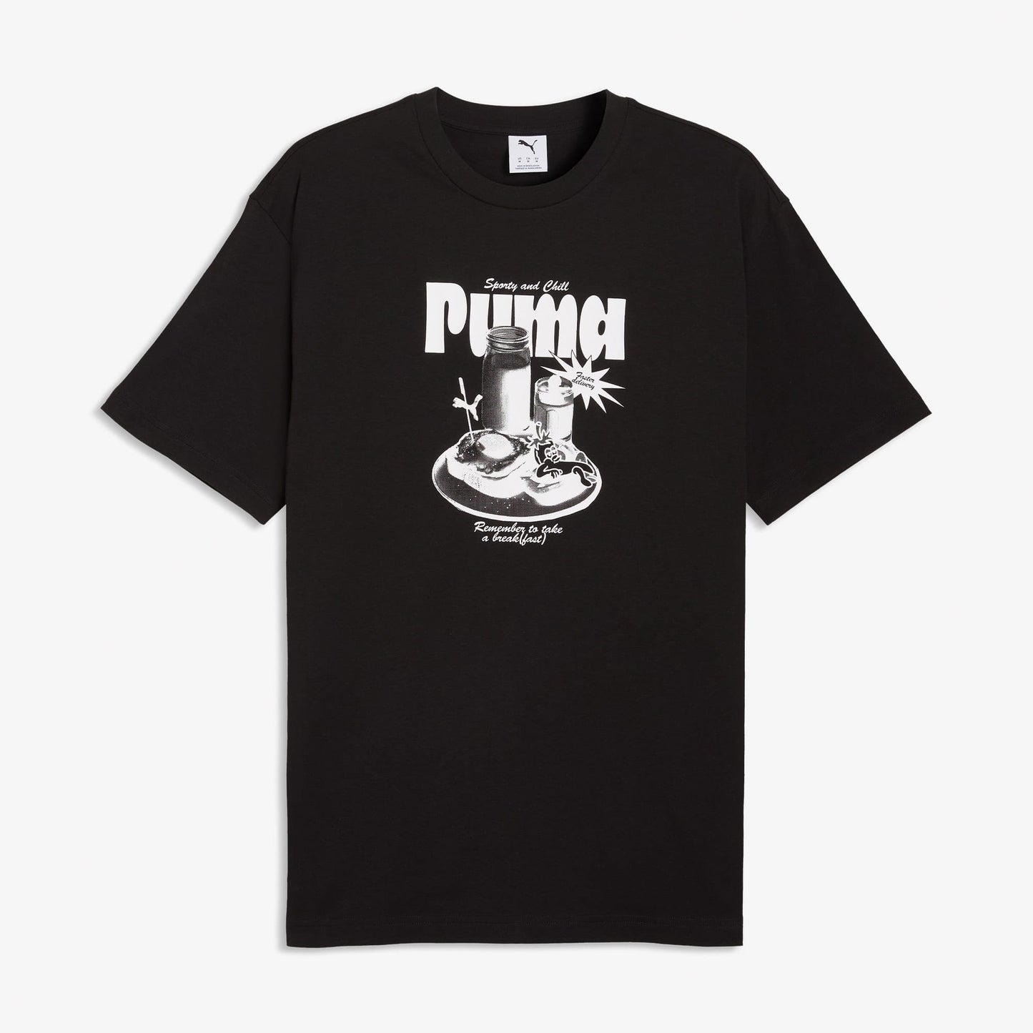 Puma Graphic Erkek Siyah T-shirt
