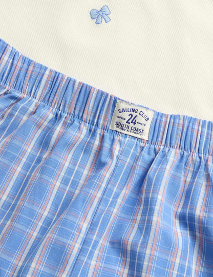 Desenli Pijama Takımı