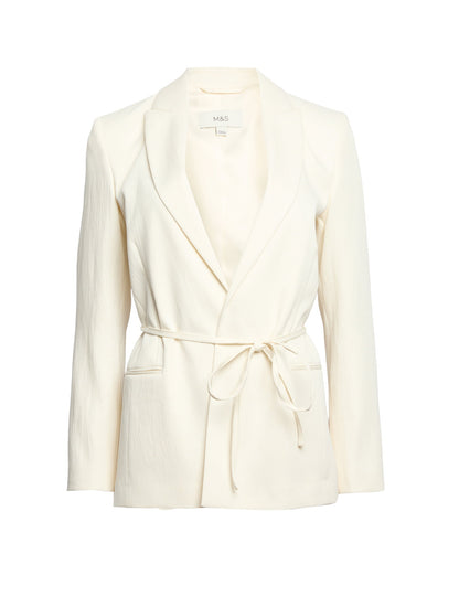 Keten Karışımlı Blazer Ceket