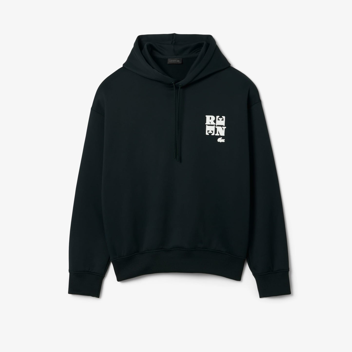 Lacoste Runway Erkek Oversize Fit Kapüşonlu Koyu Yeşil Sweatshirt