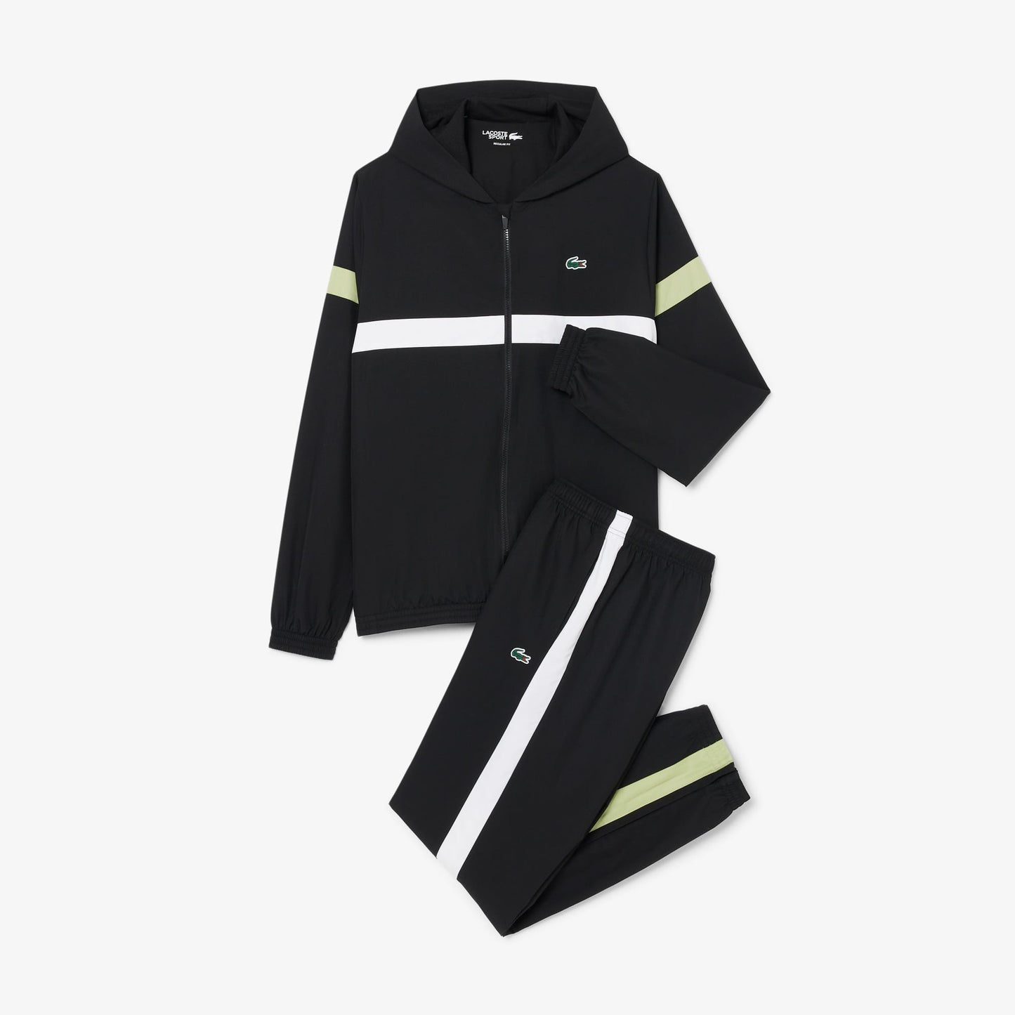 Lacoste Erkek Regular Fit Renk Bloklu Siyah Eşofman Takımı