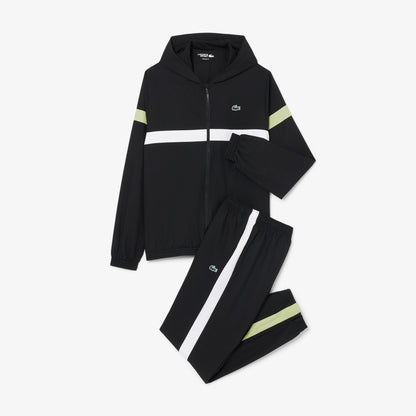 Lacoste Erkek Regular Fit Renk Bloklu Siyah Eşofman Takımı