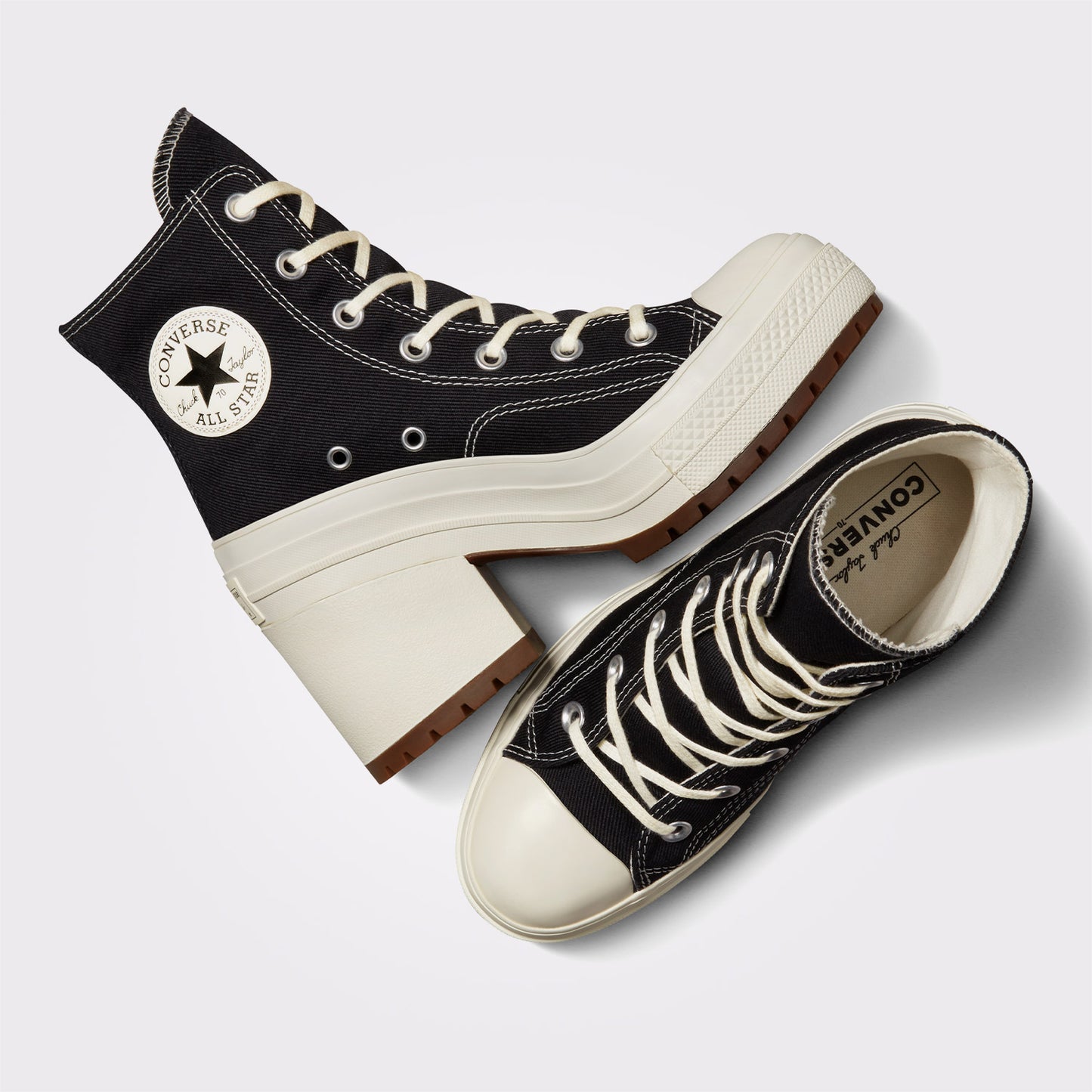 Converse Chuck 70 De Luxe Heel Unisex Siyah/krem Sneaker