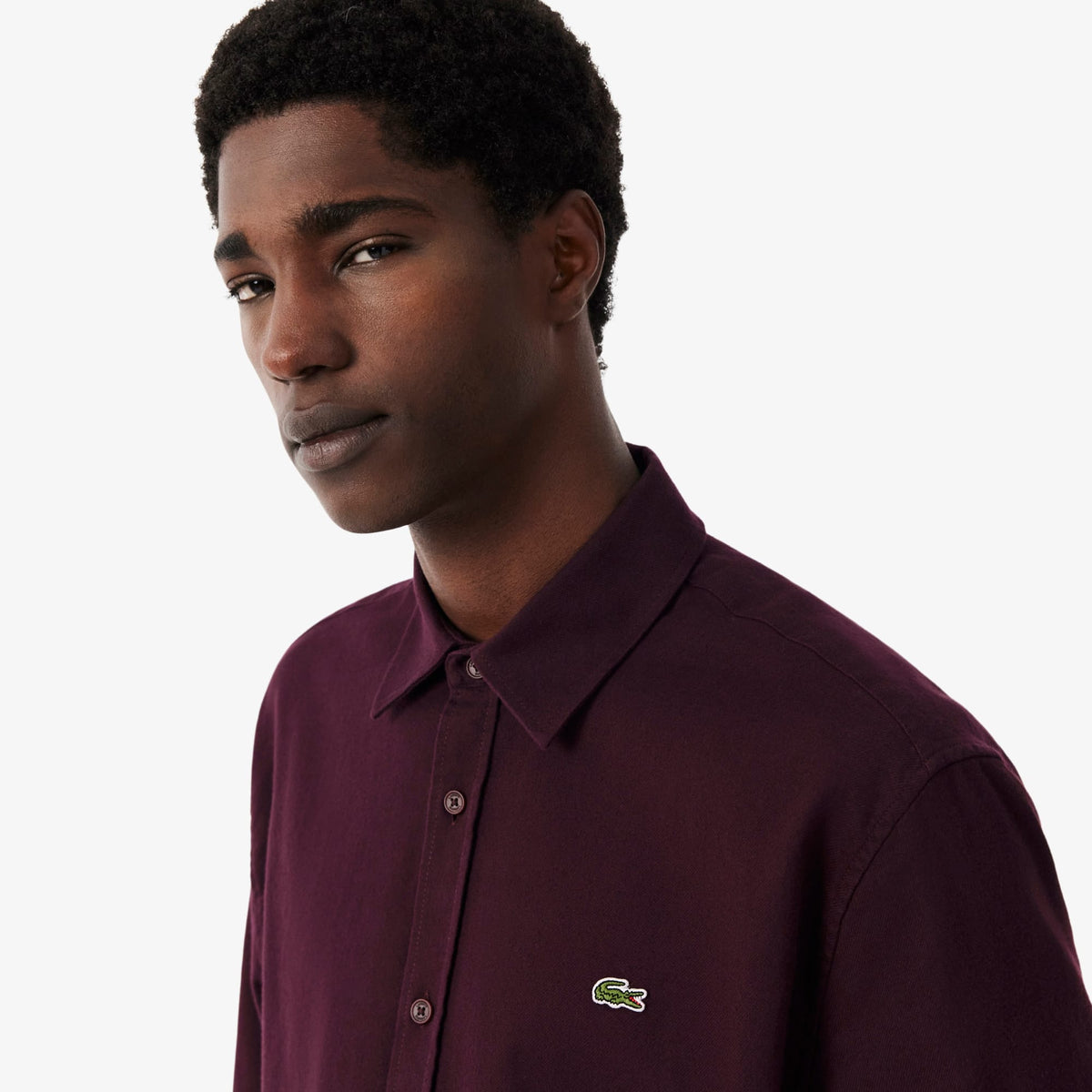 Lacoste Regular Fit Erkek Bordo Gömlek