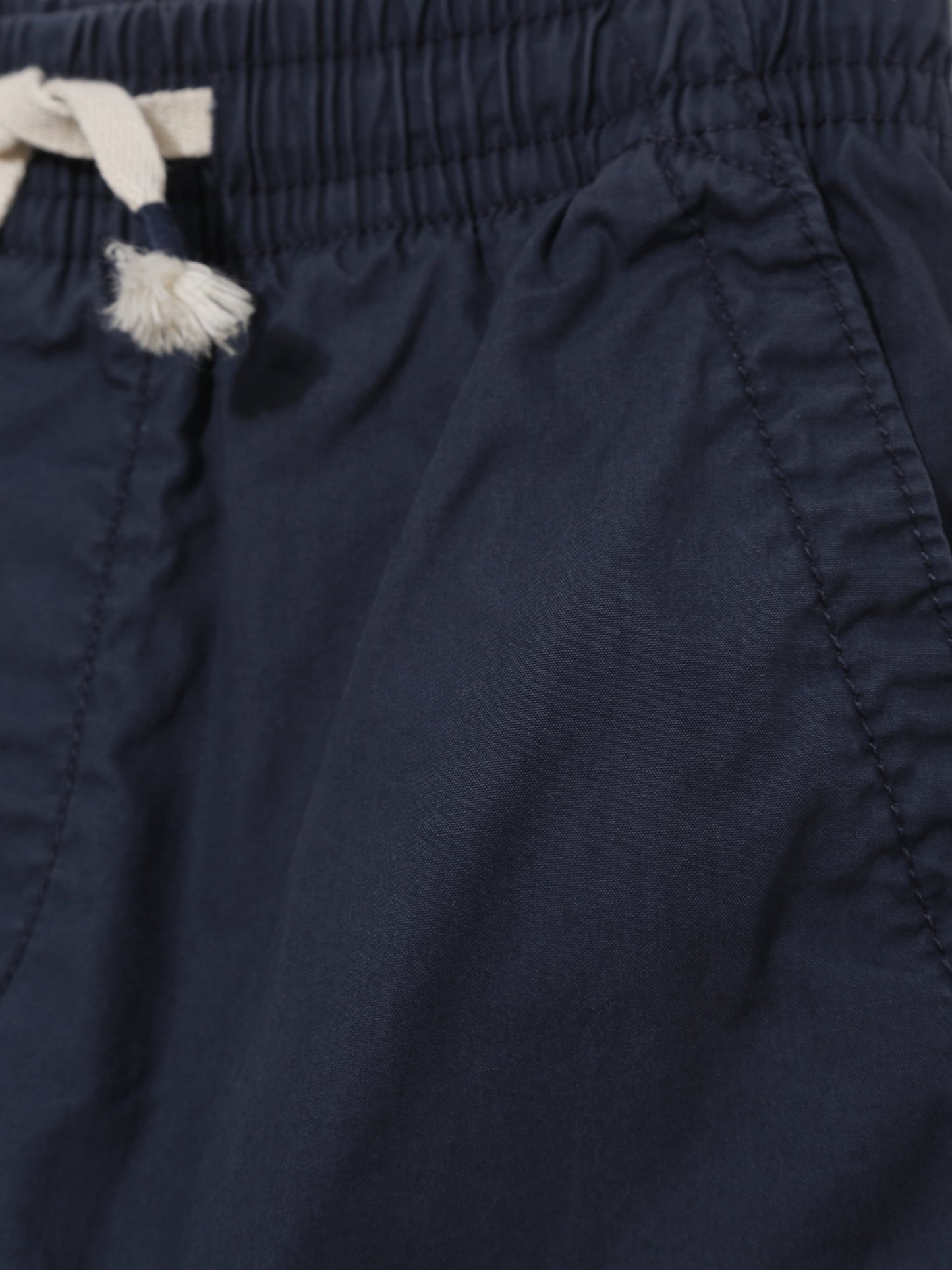 Lacivert Poplin Pull-on Şort