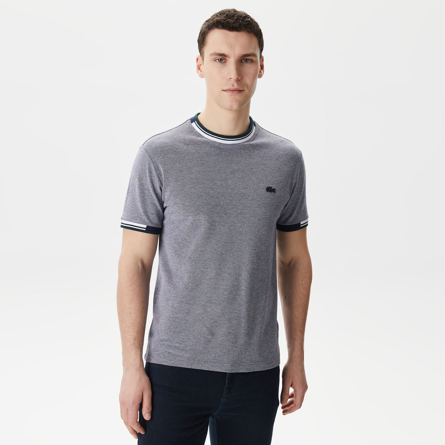 Lacoste Erkek Regular Fit Bisiklet Yaka Lacivert T-shirt