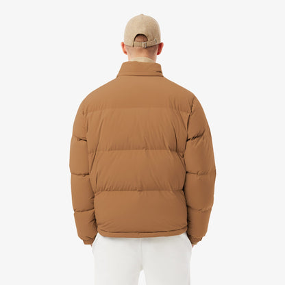 Lacoste Erkek Relaxed Fit Fermuarlı Koyu Kahverengi Mont