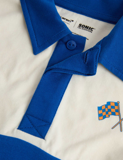 Sonic X Mclaren™ Saf Pamuklu Rugby Sweatshirt