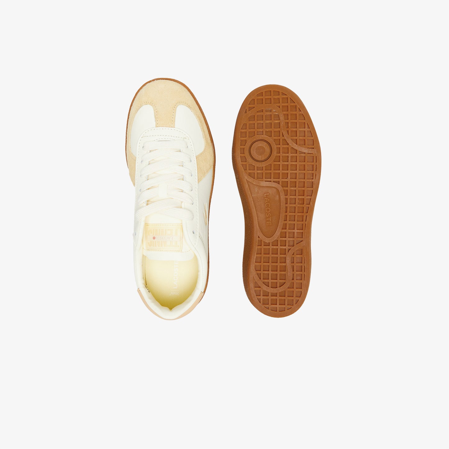 Lacoste Baseshot Pro Leather Kadın Bej Sneaker