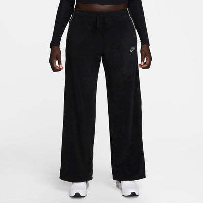 Nike Sportswear Club Fleece Mid-rise Wide Leg Kadın Siyah Eşofman Altı