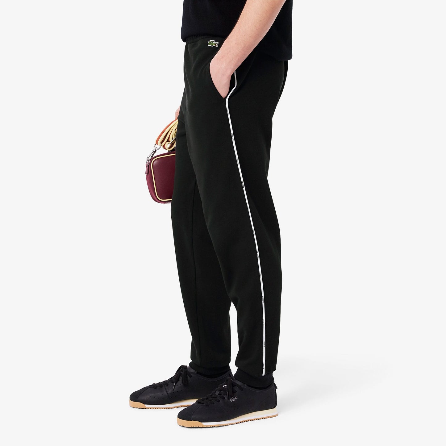 Lacoste Erkek Tapered Fit Siyah Eşofman Altı