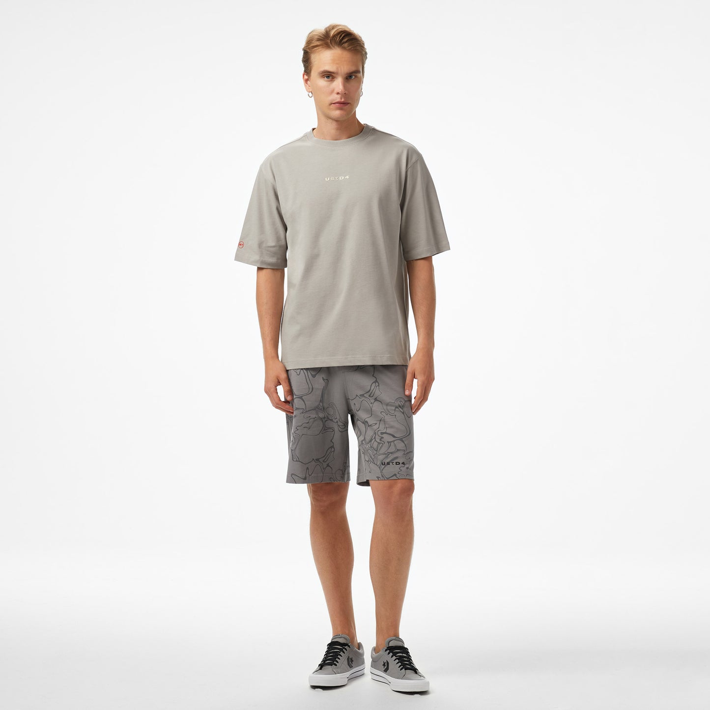 United4 Erkek Gri T-shirt