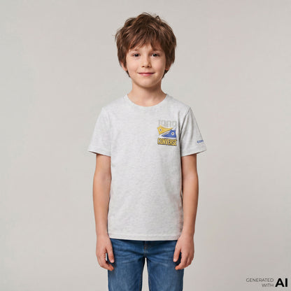 Converse Birch Heather Çocuk Gri T-shirt