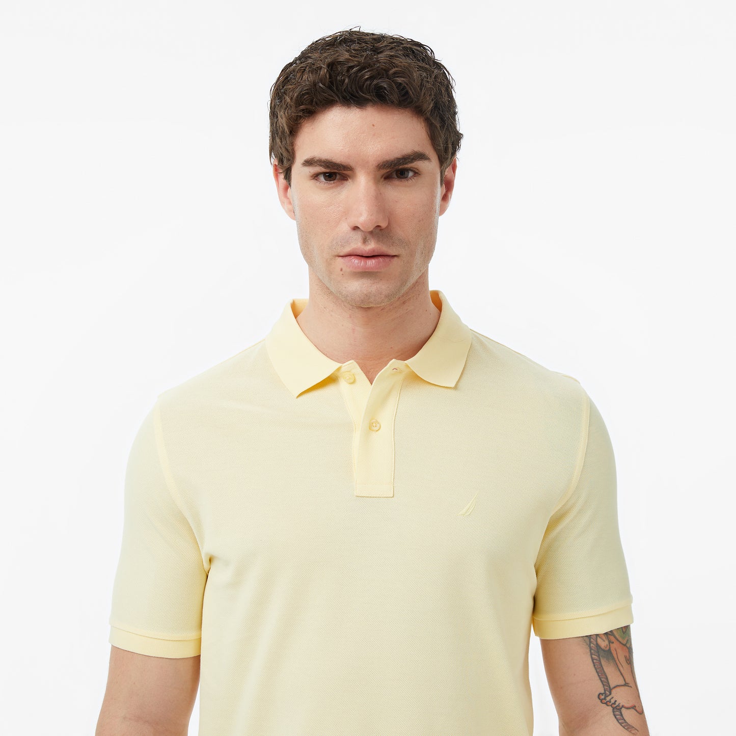 Nautica Erkek Sarı Regular Fit Polo Yaka T-shirt