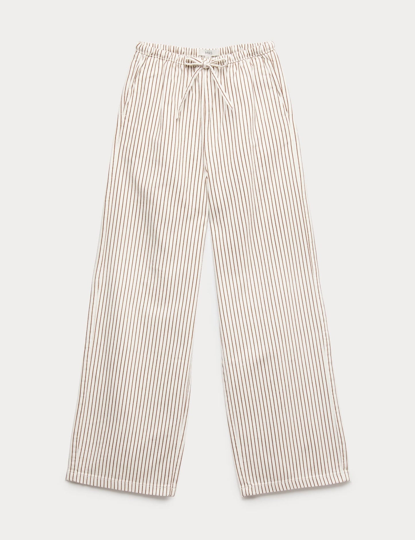 Denim Büzgülü Wide Leg Pantolon