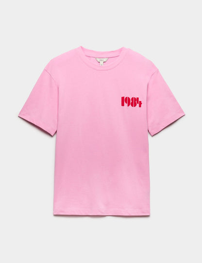 Desenli Pamuklu T-shirt