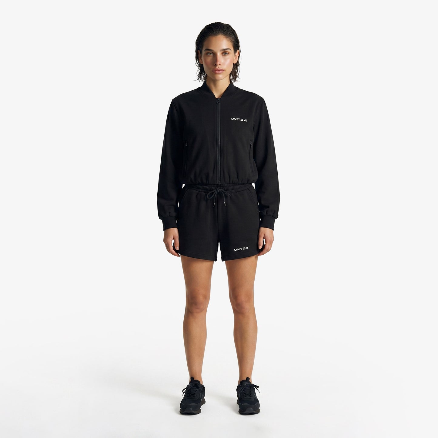 United4 Regular Fit Kadın Siyah Ceket