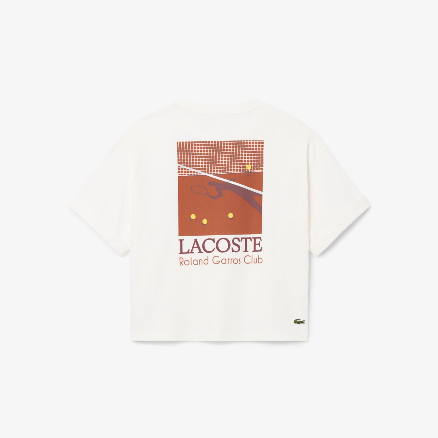 Lacoste Relaxed Fit Kadın Beyaz T-shirt