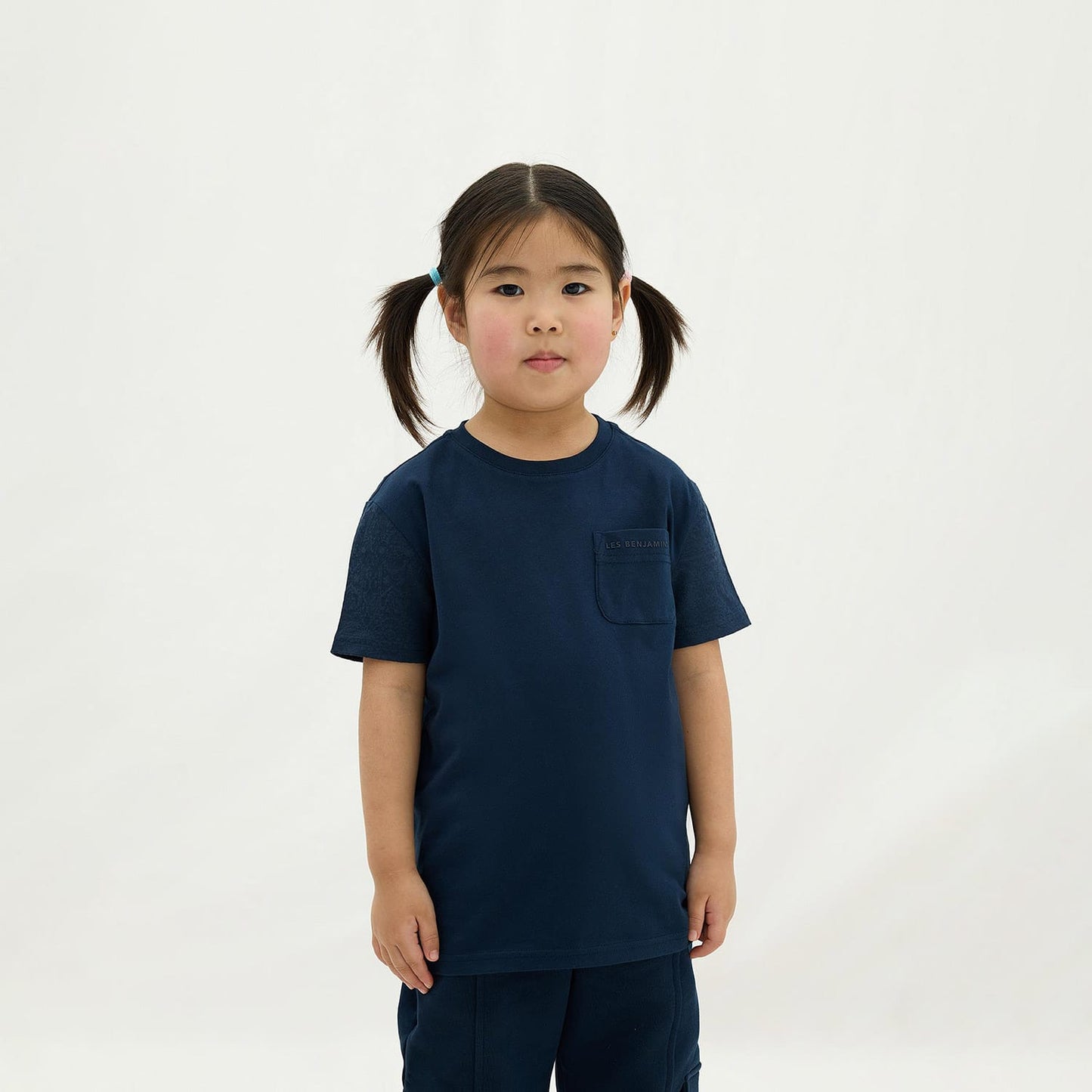 Les Benjamins 402 Çocuk Lacivert T-shirt
