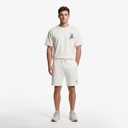 Converse Regular Fit Erkek Krem T-shirt