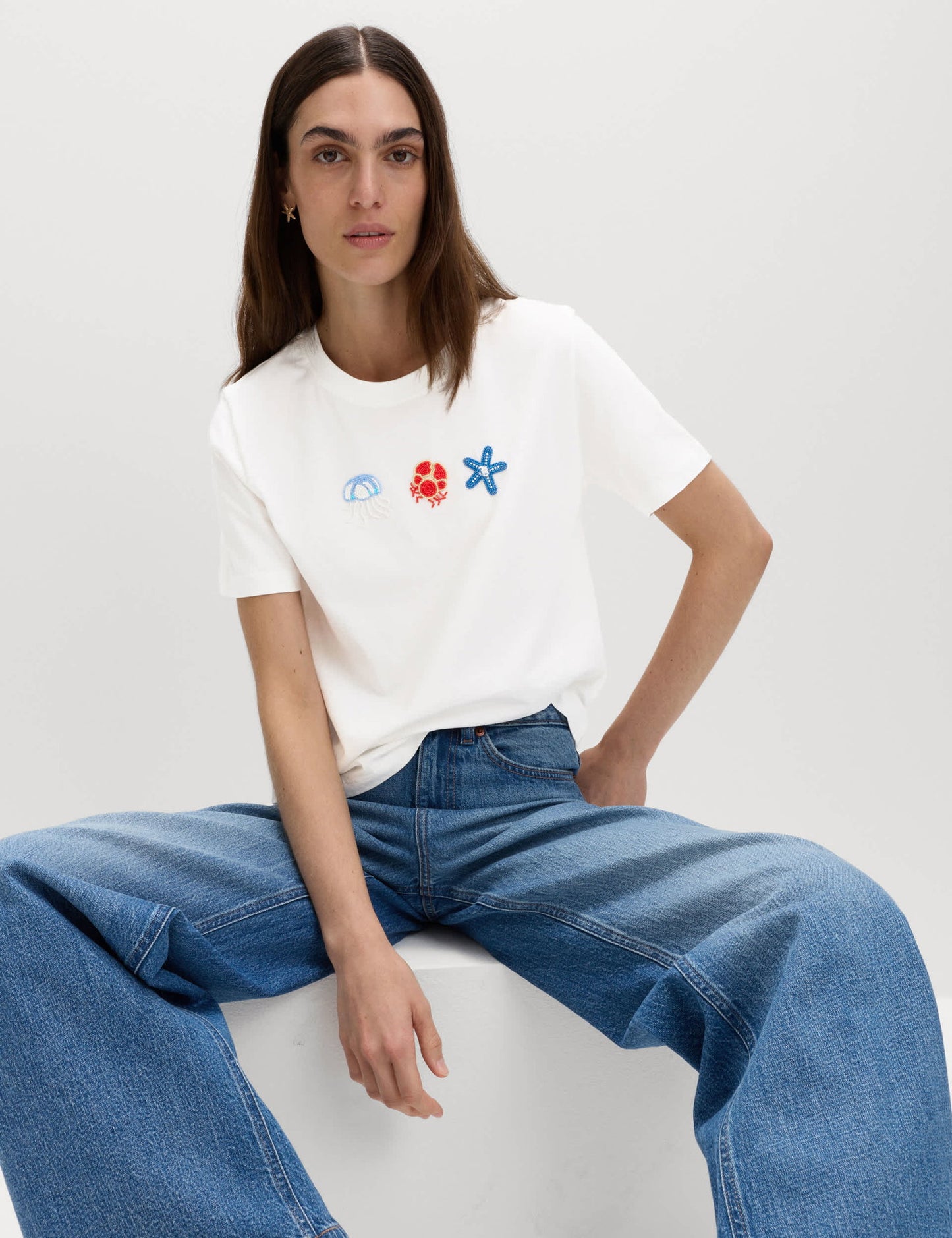 Pamuklu Boncuklu T-shirt