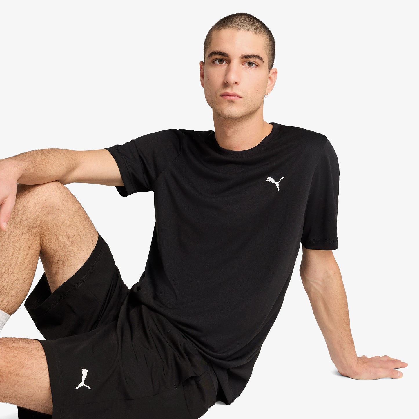 Puma Ess Small Logo Poly Erkek Siyah T-shirt