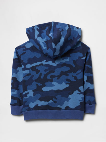 Kamuflaj Gap Logo Relaxed Fermuarlı Sweatshirt