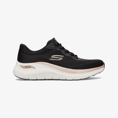 Skechers Arch Fit 2.0 Glow The Distance Kadın Siyah Spor Ayakkabı