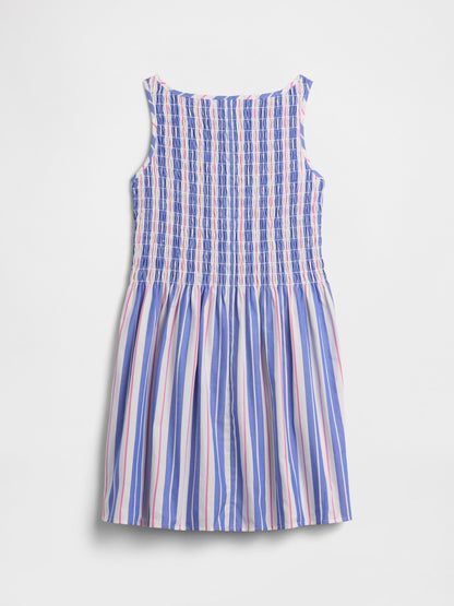 Mavi Smocked Poplin Elbise