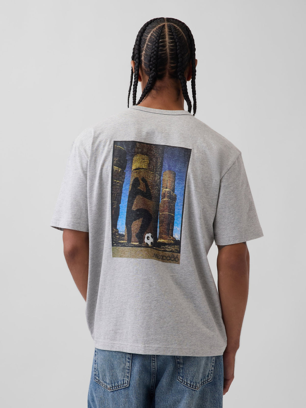 Gri Fifa World Cup™ Klasikleri Relaxed Grafik T-shirt
