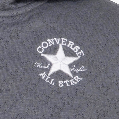 Converse Star Pointelle Çocuk Siyah Sweatshirt