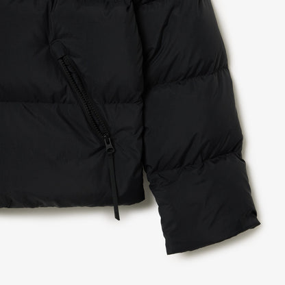 Lacoste Relaxed Fit Kapüşonlu Kadın Siyah Mont