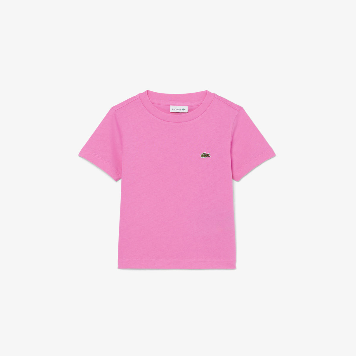 Lacoste Bisiklet Yaka Çocuk Pembe T-shirt