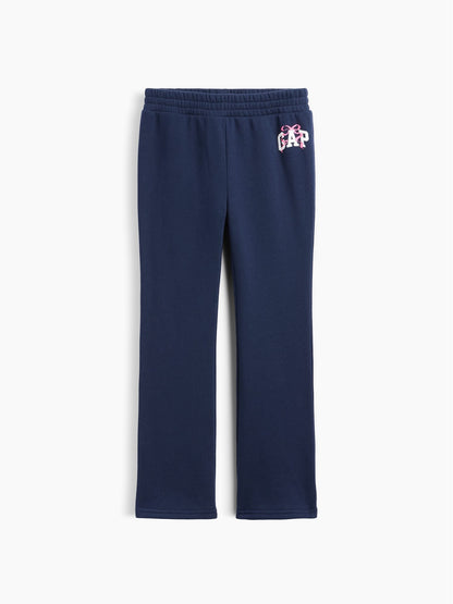 Lacivert Grafik Baskılı Bootcut Eşofman Altı
