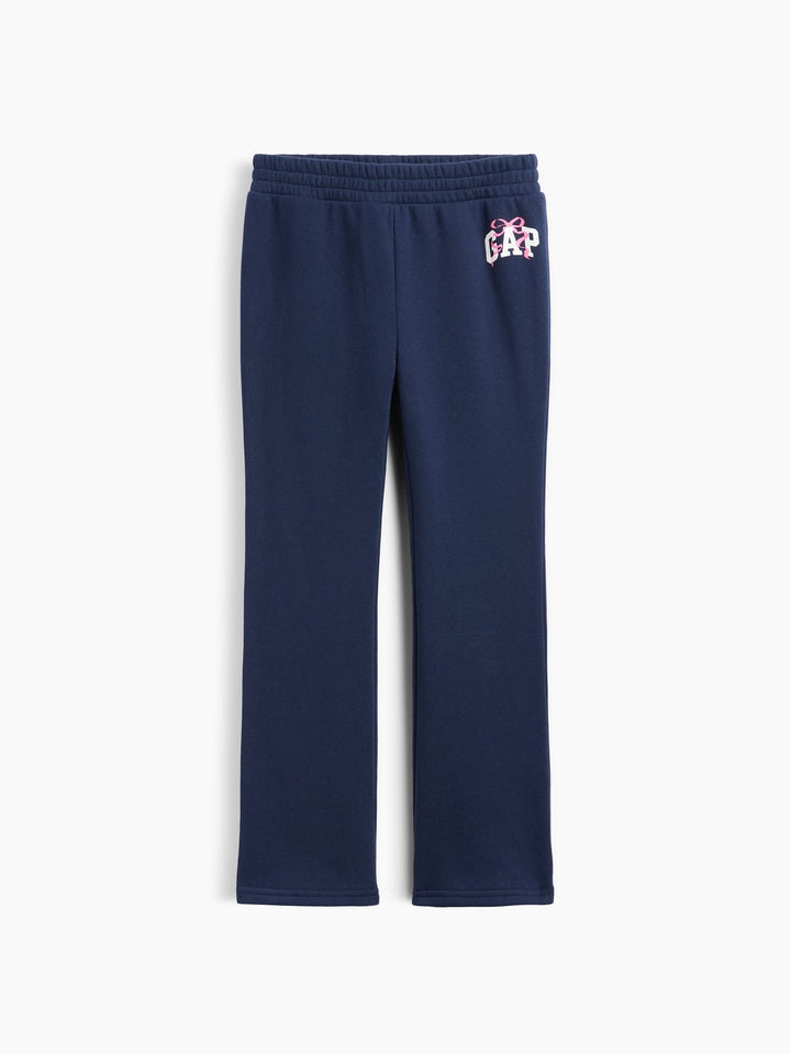 Lacivert Grafik Baskılı Bootcut Eşofman Altı