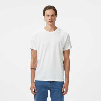 Lacoste Erkek Oversize Fit Bisiklet Yaka Beyaz T-shirt