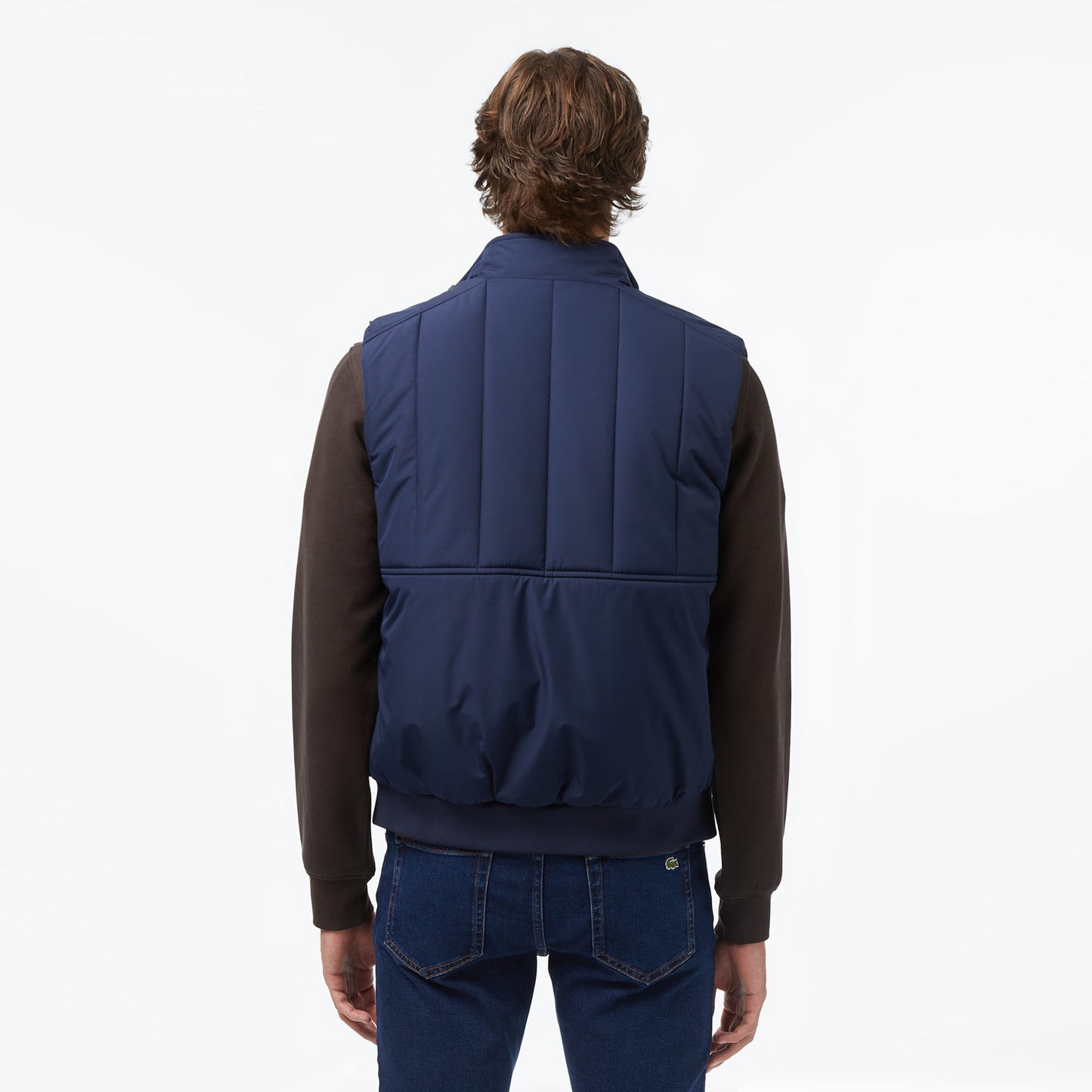 Lacoste Erkek Dik Yaka Lacivert Yelek