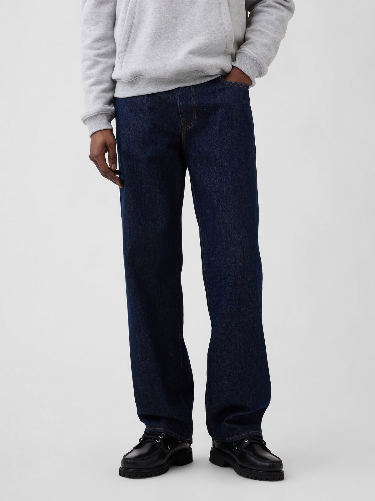 Lacivert Relaxed Jean Pantolon
