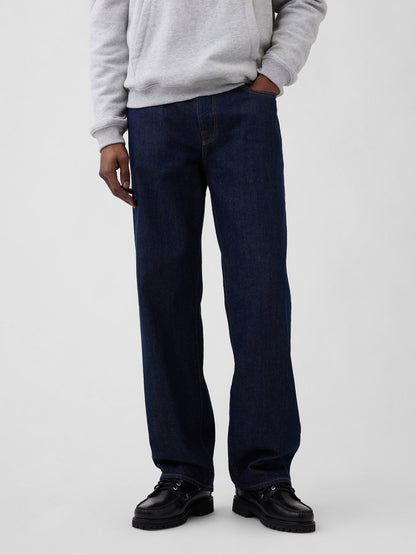 Lacivert Relaxed Jean Pantolon