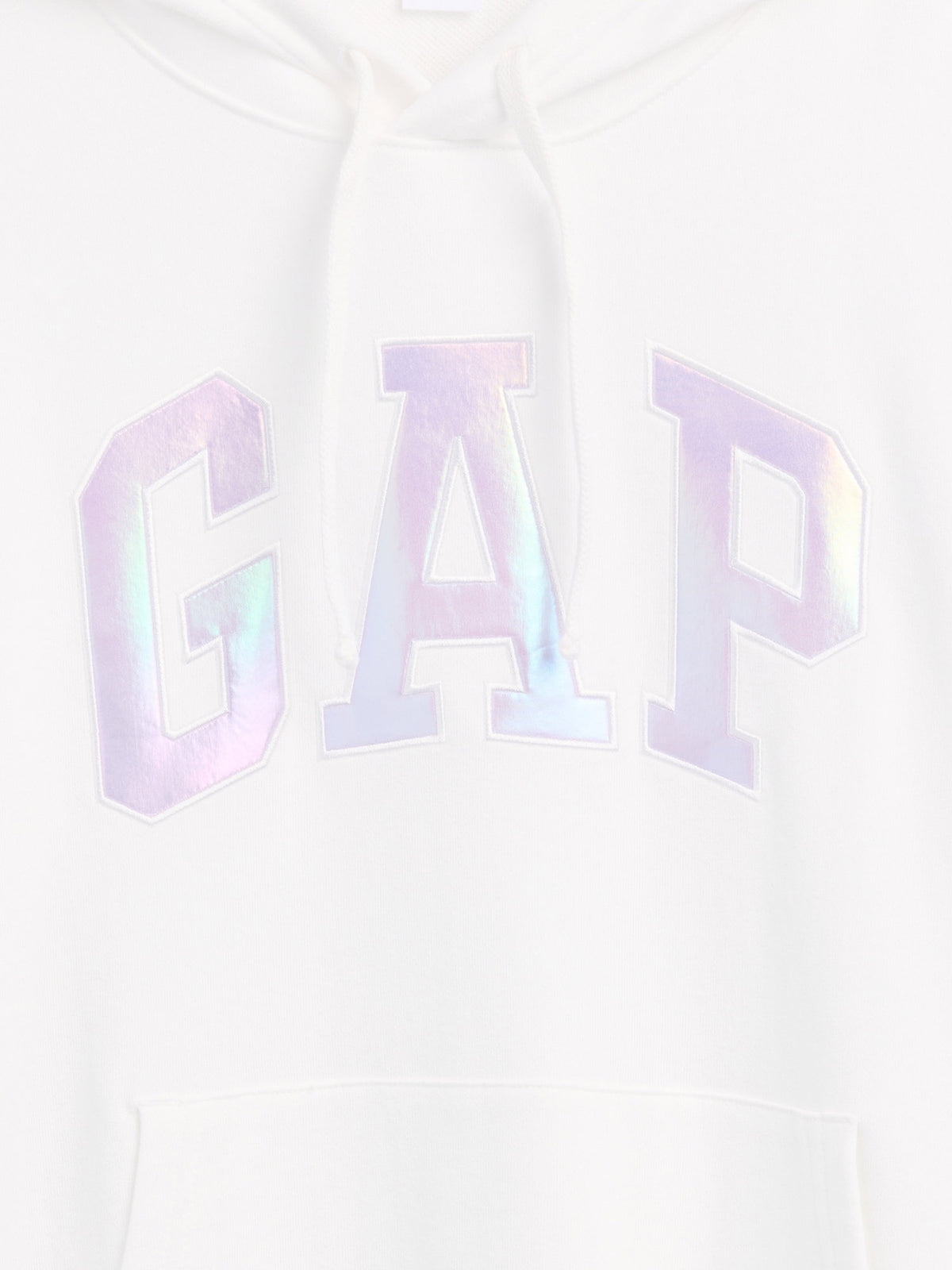 Kırık Beyaz Gap Logo Havlu Kumaş Sweatshirt