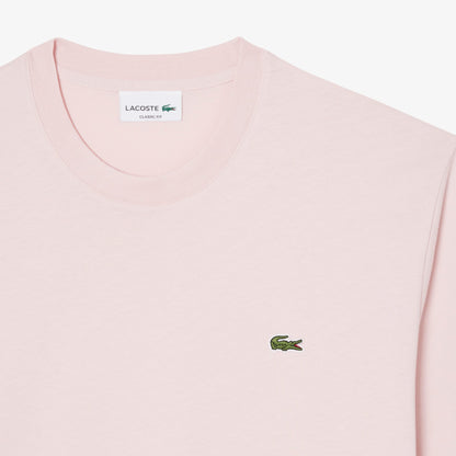 Lacoste Erkek Classic Fit Bisiklet Yaka Pembe T-shirt