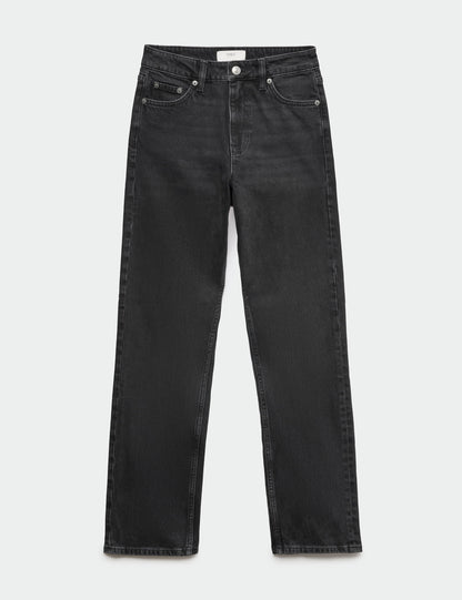 Düz Paça Bilek Boy Jean Pantolon