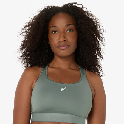 Asics Road Compression Kadın Yeşil Koşu Bra